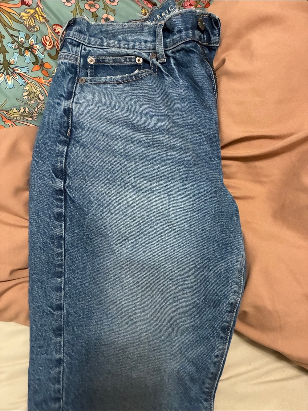 American Eagle Outfitters High Rise Blue Denim Jeans